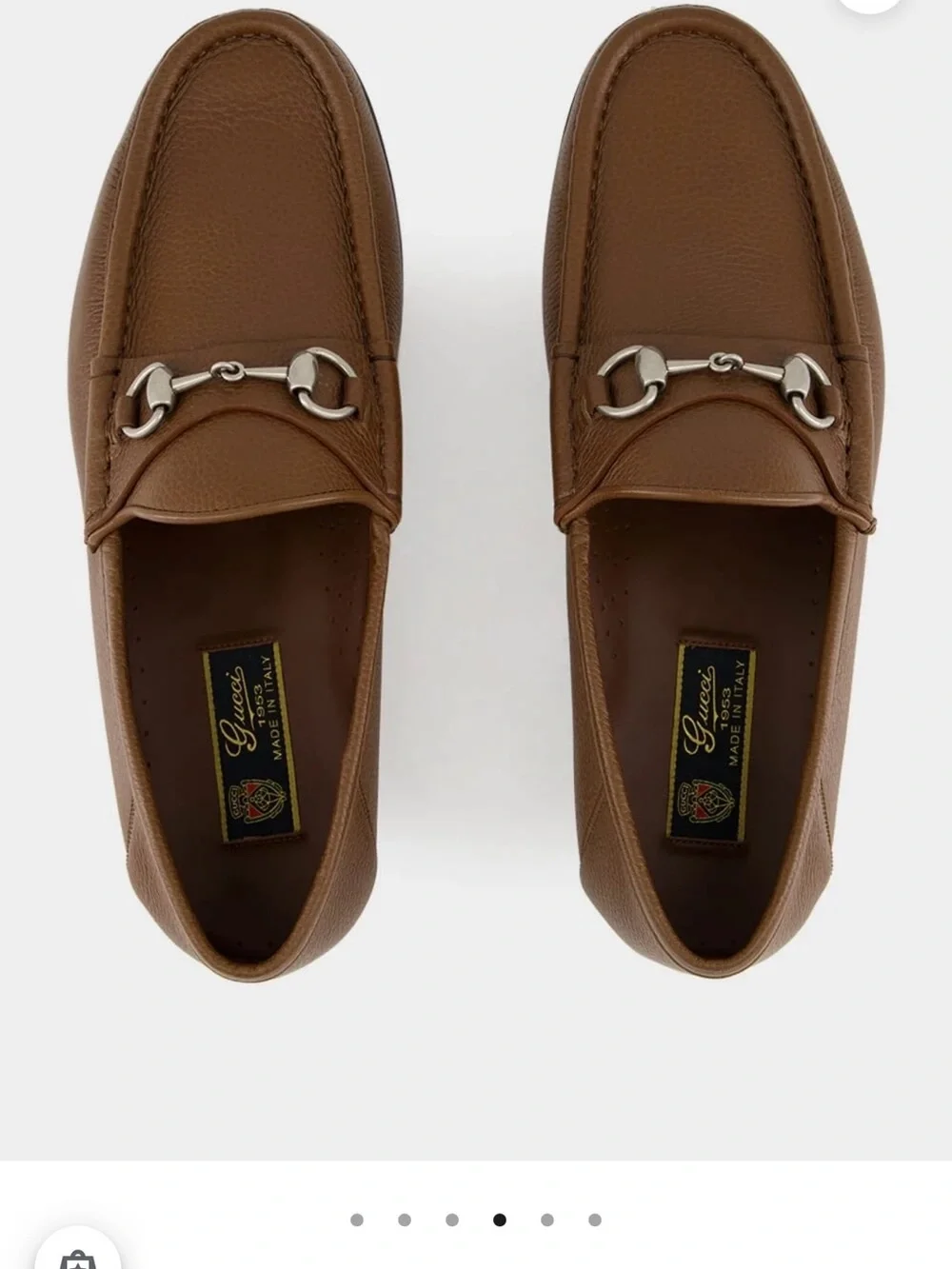 Gucci Bryanne Horsebit Leather Loafers – Nut Brown – Men’s Size 9 – Brand New